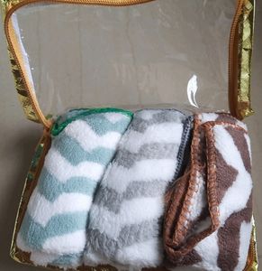 3 Soft Handkercheifs In a Bag