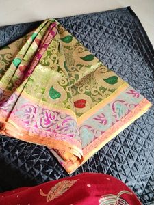 Silk &amp; Zari Saree Rich Pallu New Not Used