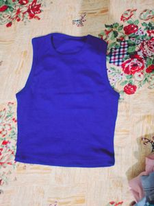 Vibrant Blue Sleeveless Top