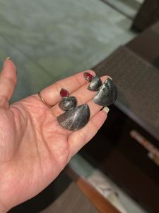 Oxidized Earrings with free Maang Tikka