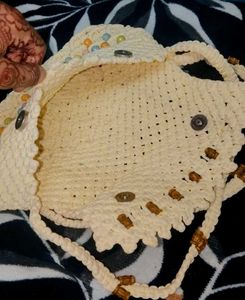 Handmade Crochet Clutch with Beads