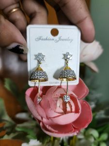 AD stone jhumka