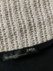 ZARA Sleek Black Square Neck Tank Top
