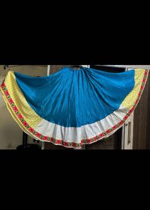 Vibrant Blue Ethnic Skirt