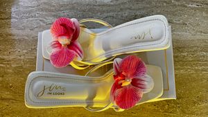 Chic Floral Embellished Flat Sandals