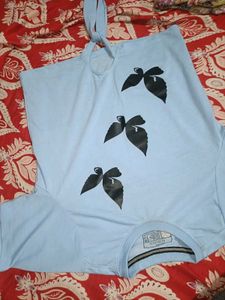 Light Blue Graphic T-Shirt