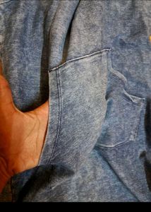 Y2k Denim Hooded Mini Dress