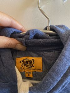 Blue Cropped Hoodie