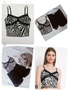 Zebra Print Cami Set