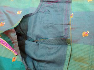 🦚 Silk Cotton Saree With Blouse