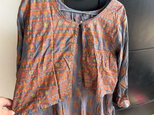 Beautiful Grey Anarkali Kurta with jacket