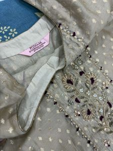 Embroidered Kurta with Pant Set