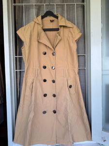 Women's Beige Trench Style Jacket