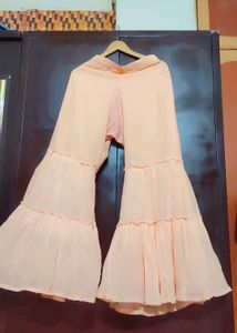 Peach Sharara Suit Without Dupatta For 36 Bust