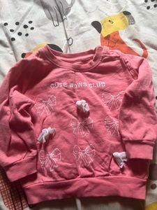 Pink Crew Neck Sweatshirt