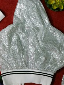 White Sequin Jacket