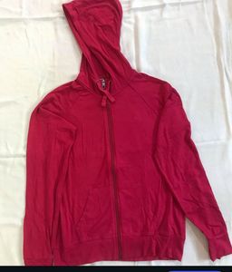 Red Hoodie with Zipper