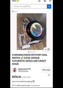 Original 197O's Chromachron Mystery Dial Watch