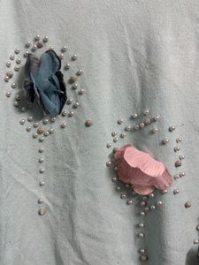 Baby Blue Embellished Sweater