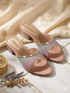 Sparkly Pink & Silver Heels