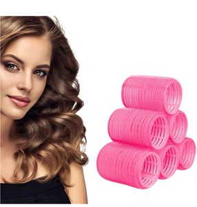 Pink Hair Curlers Set with clips