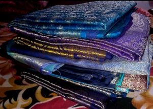 11 pc Luxurious Brocade Fabric Sarees