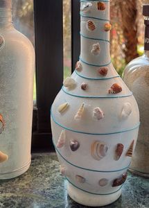 Seashell Decorated Vase