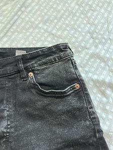 Black Denim Shorts