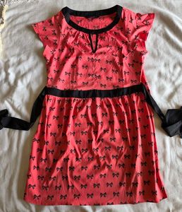 Cute Bow Print dress