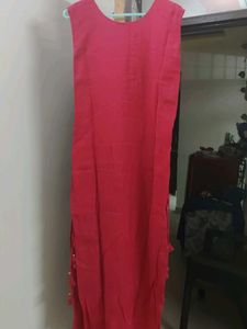 Vibrant Pink Kurta Set with Dupatta