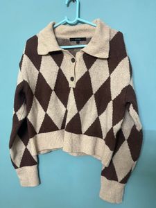 B1G1 Argyle Knit Sweater