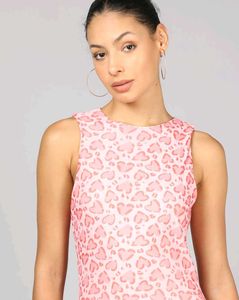 Semi-Sheer Split Dress