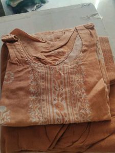 Elegant Peach Kurta Set