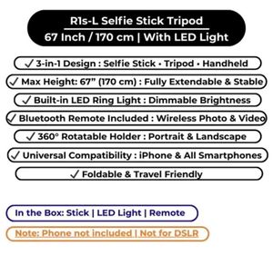 3-in-1 Selfie Stick Tripod