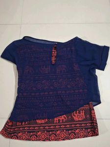 Bohemian Elephant Print Skirt