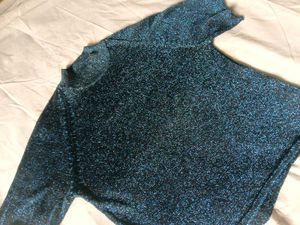 Sparkly Mock Neck Top