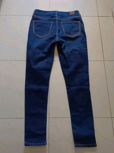 Branded Woman Dark Blue Jeans