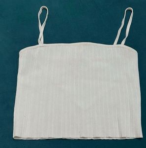 white strappy top