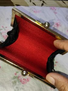 Elegant Black Clasp Clutch
