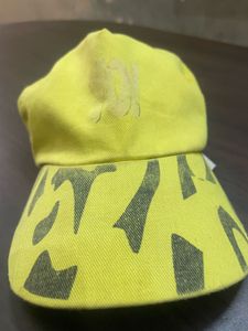 Bright Yellow Graphic Baseball Cap