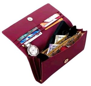 Chic Red Bow Detail Wallet
