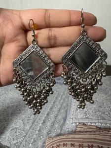 Boho Mirror Drop Earrings