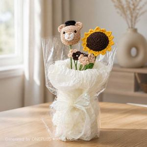 crochet flower bouquet amurgumi
