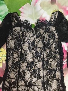Black Lace Mini Dress