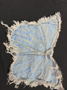 Black T-Shirt with Butterfly Design