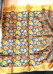 brand new Vibrant saree with blouse piece