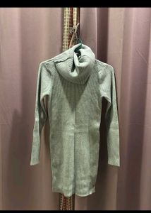 Grey bodycon winter dress