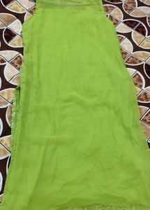 Lime Green Embroidered Kurta