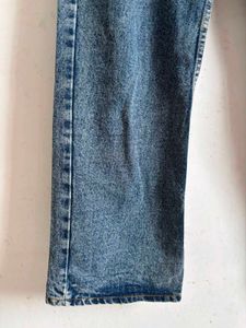 Vintage Wash Wide Leg Jeans