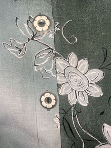 Green Floral Print Blouse